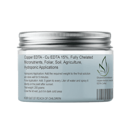 Copper EDTA 15% - Fully Chelated Micronutrient for Hydroponic, Foliar, and Agricultural Applications