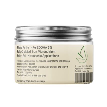 Iron EDTA 6% - Fully Chelated Micronutrient for Hydroponic, Foliar, and Agricultural Applications