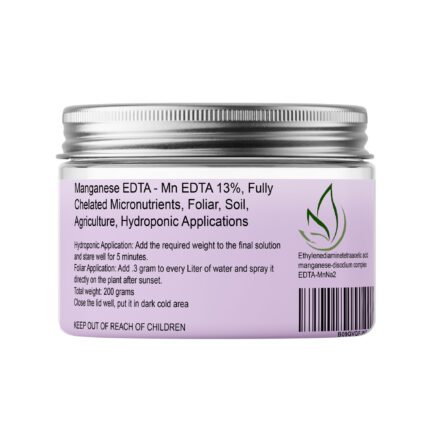 Manganese EDTA 13% - Fully Chelated Micronutrient for Hydroponic, Foliar, and Agricultural Applications