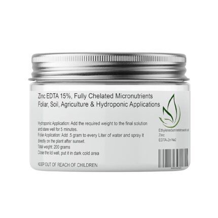 Zinc EDTA 15% - Fully Chelated Micronutrient for Hydroponic, Foliar, and Agricultural Applications
