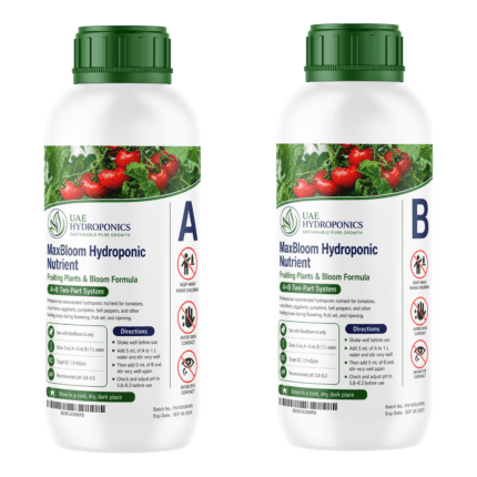 MaxGrow hydroponic nutrient solution version 3 Part A bottle, UAE Hydroponics