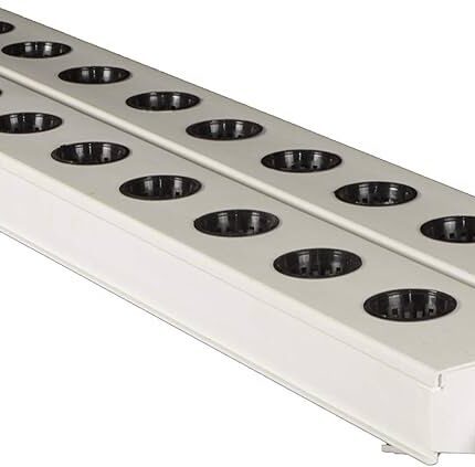 UAE Hydroponics White NFT Channel – 100 cm Pre-Holed Hydroponic System for Leafy Greens and Herbs
