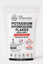 UAE Hydroponics Potassium Hydroxide KOH 1KG product packaging
