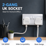 Extension Cord Double Socket 13A - Heavy Duty (2m / 5m / 10m) - Image 3