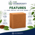 UAE Hydroponics coco peat block full features and benefits