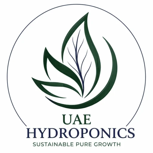 UAE Hydroponics brand logo for sustainable pure growth