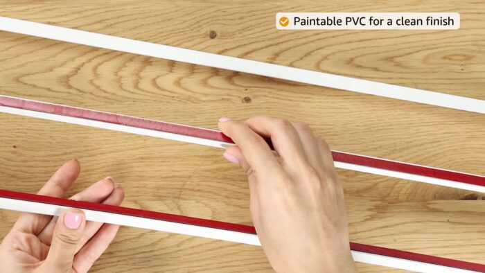 Royal Apex Self-Adhesive PVC Cable Trunking – White Wall Cord Cover Concealer, Paintable Cable Management Raceway (Pack of 3, 90cm) - Image 2