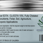 Copper EDTA 15% - Fully Chelated Micronutrient for Hydroponic, Foliar, and Agricultural Applications