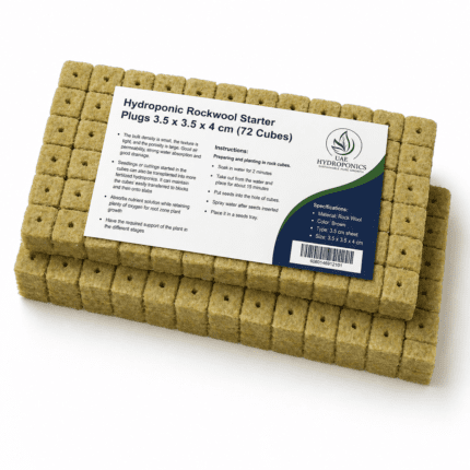 Rockwool 72-cube sheet 1-inch size side view, UAE Hydroponics