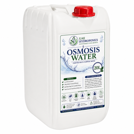 White 20L RO purified water container with a red cap