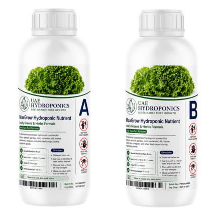 MaxGrow hydroponic nutrient solution version 3 Part B bottle, UAE Hydroponics