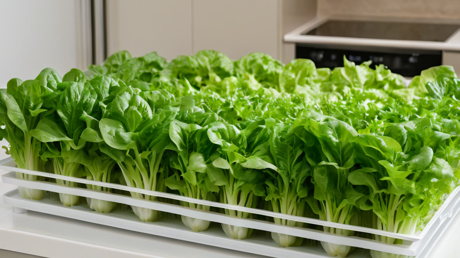 Fresh hydroponic greens packed from a compact UAE growing setup