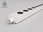 aNFT hydroponic channel system 3 m – food-grade PVC NFT channel with net cup holes from the 10-channel kit, UAE Hydroponics