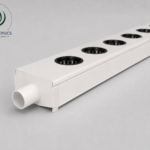 aNFT hydroponic channel system 3 m – food-grade PVC NFT channel with net cup holes from the 10-channel kit, UAE Hydroponics