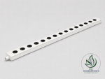 Full 3 m NFT hydroponic channel with 15 planting holes, net cups and end cap outlet – single channel from the 10-channel kit, UAE Hydroponics