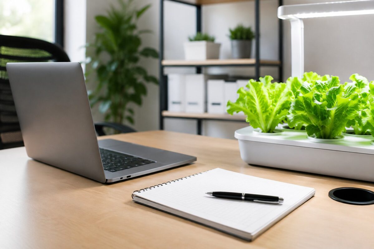 Clean desk setup representing the UAE Hydroponics editorial policy page